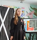 Михайлова Софья, ученица 7 А класса МБОУ "Смоленская СОШ №2", призёр фонетического конкурса 'Great Victory" в номинации "Поэзия"